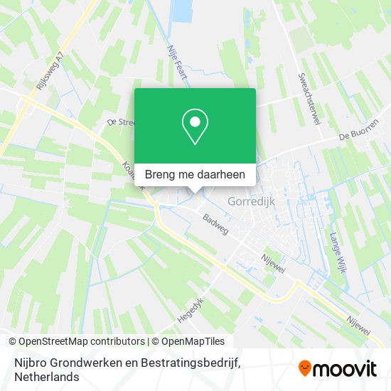 Nijbro Grondwerken en Bestratingsbedrijf kaart