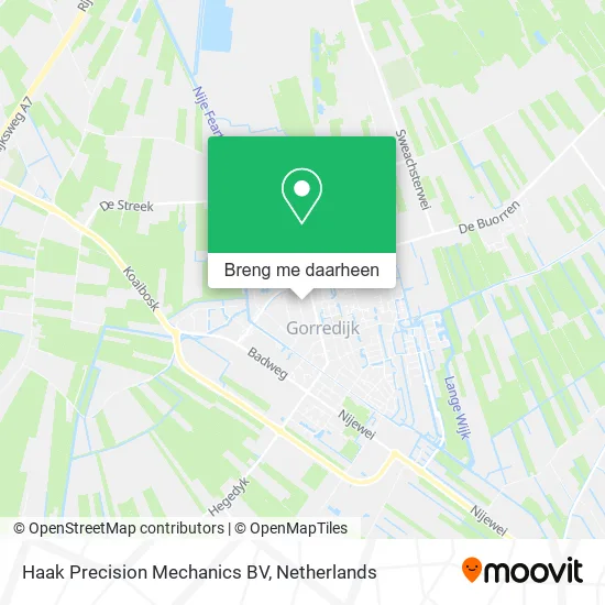 Haak Precision Mechanics BV kaart
