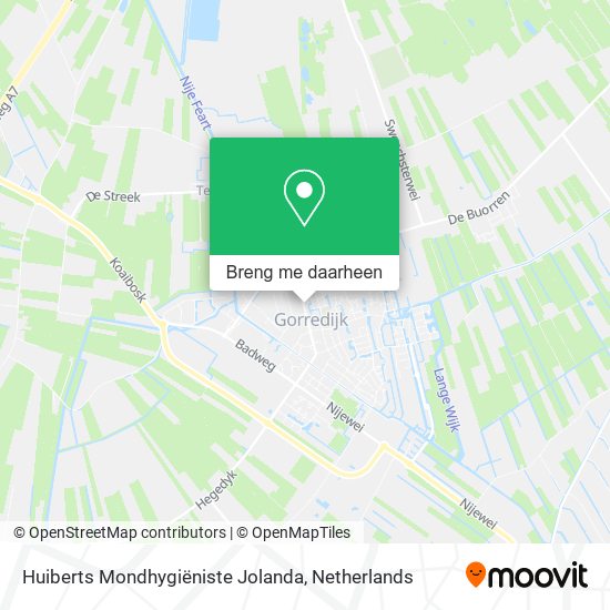 Huiberts Mondhygiëniste Jolanda kaart