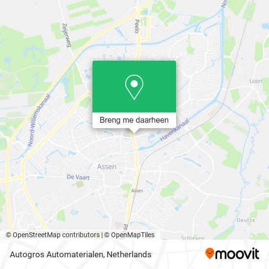 Autogros Automaterialen kaart