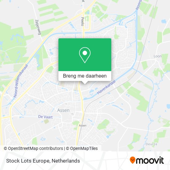Stock Lots Europe kaart