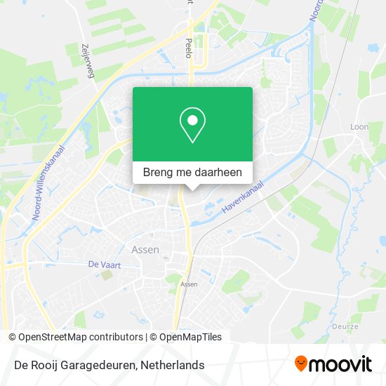 De Rooij Garagedeuren kaart