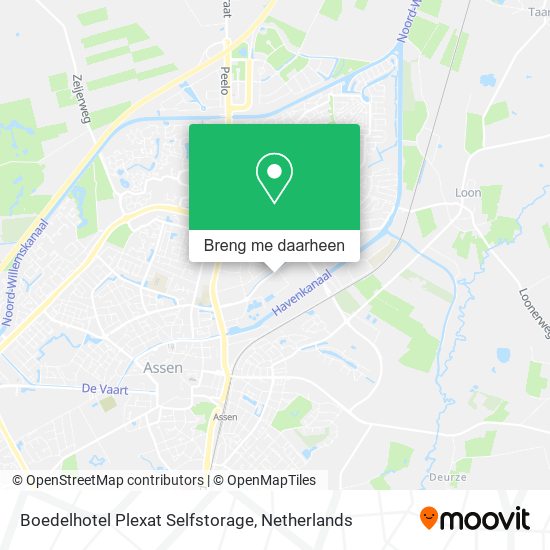 Boedelhotel Plexat Selfstorage kaart