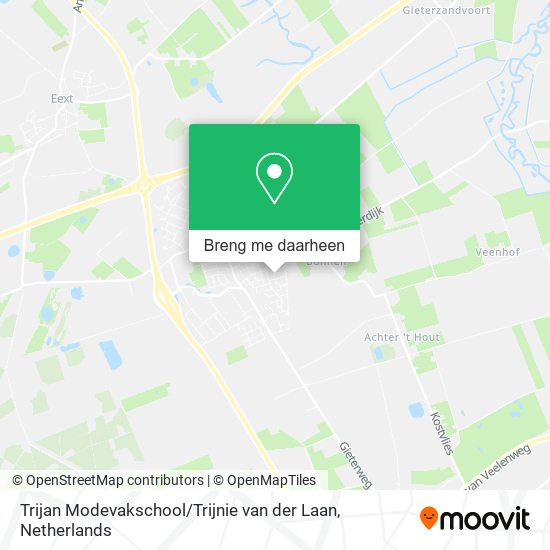 Trijan Modevakschool / Trijnie van der Laan kaart