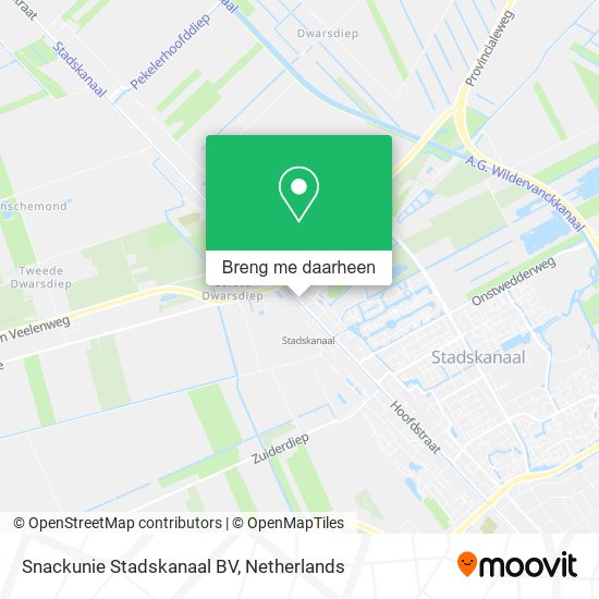 Snackunie Stadskanaal BV kaart