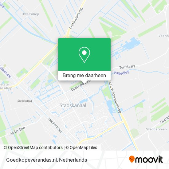 Goedkopeverandas.nl kaart