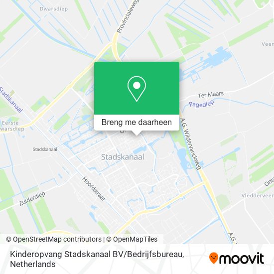 Kinderopvang Stadskanaal BV / Bedrijfsbureau kaart