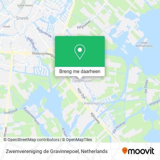 Zwemvereniging de Gravinnepoel kaart