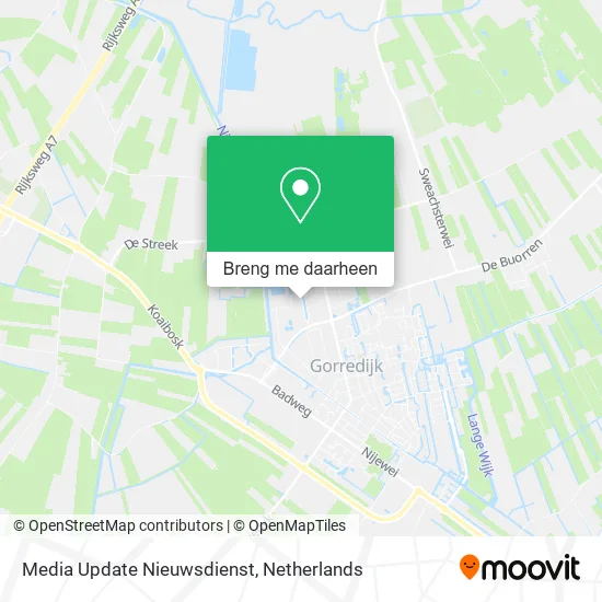 Media Update Nieuwsdienst kaart