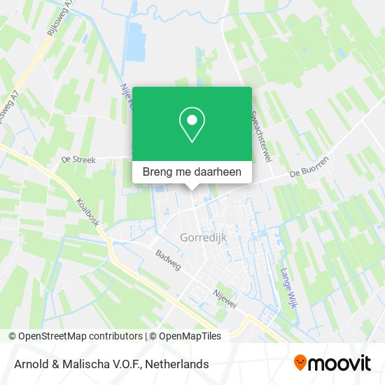 Arnold & Malischa V.O.F. kaart