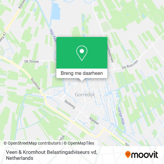 Veen & Kromhout Belastingadviseurs vd kaart