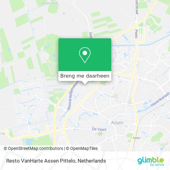 Resto VanHarte Assen Pittelo kaart