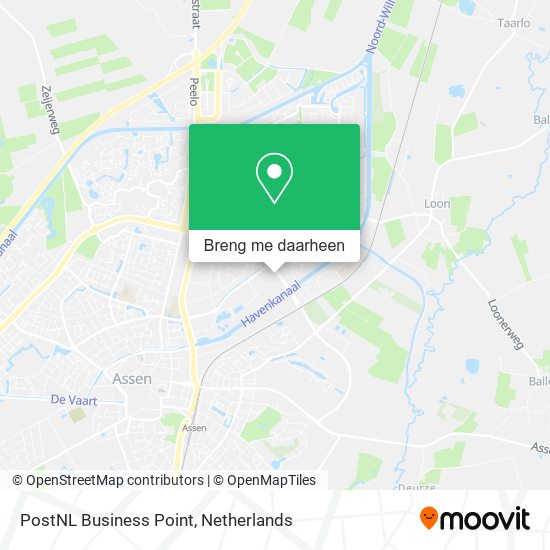 PostNL Business Point kaart