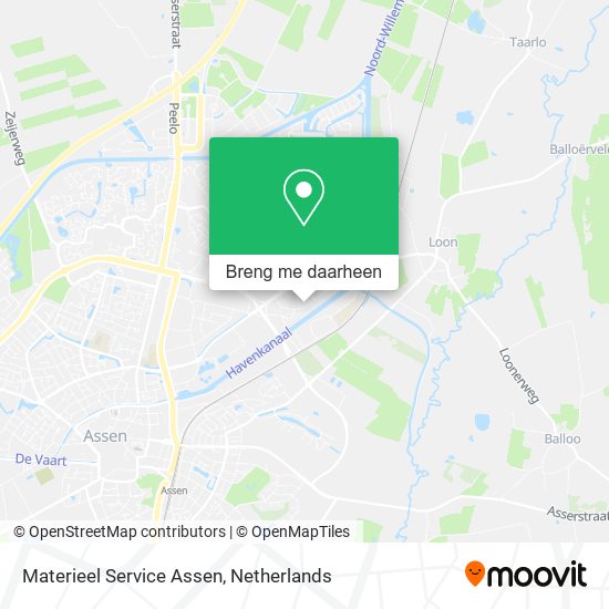 Materieel Service Assen kaart