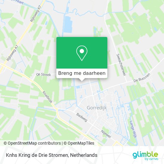 Knhs Kring de Drie Stromen kaart