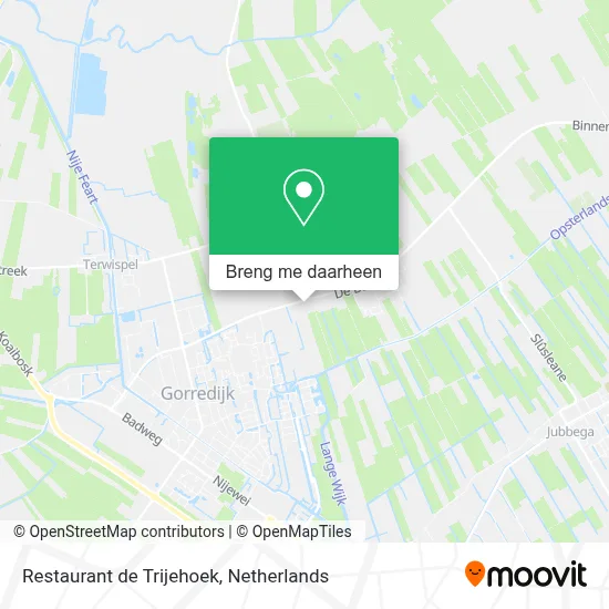 Restaurant de Trijehoek kaart