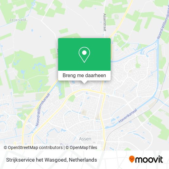 Strijkservice het Wasgoed kaart