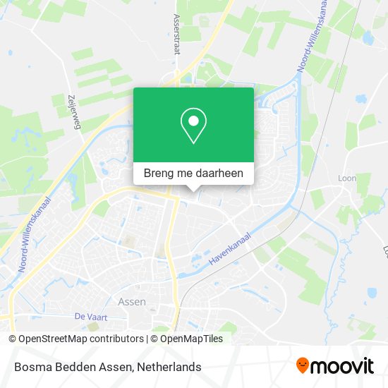 Bosma Bedden Assen kaart