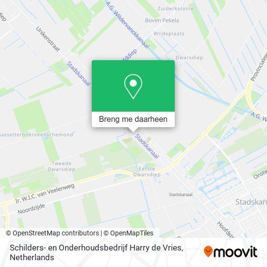 Schilders- en Onderhoudsbedrijf Harry de Vries kaart