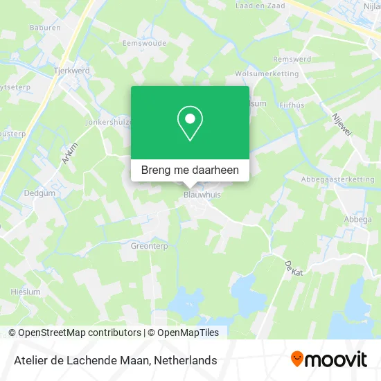 Atelier de Lachende Maan kaart