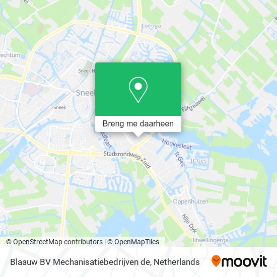 Blaauw BV Mechanisatiebedrijven de kaart