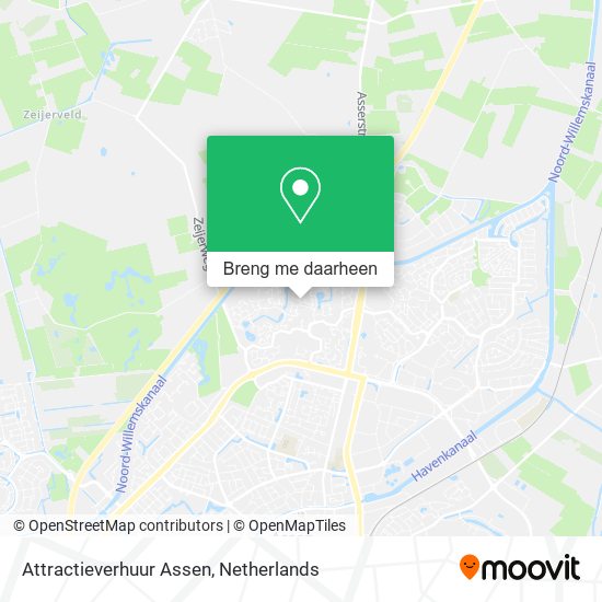 Attractieverhuur Assen kaart