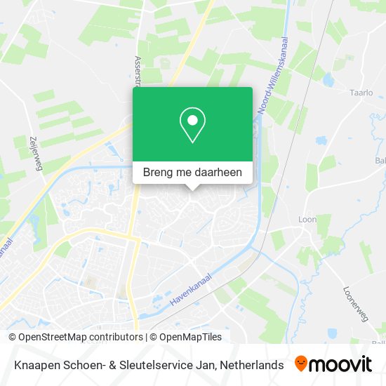 Knaapen Schoen- & Sleutelservice Jan kaart
