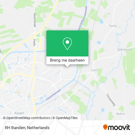 RH Banden kaart