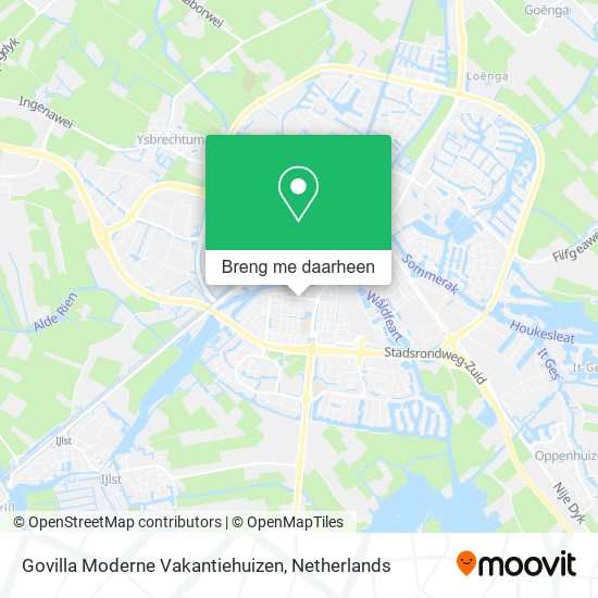 Govilla Moderne Vakantiehuizen kaart