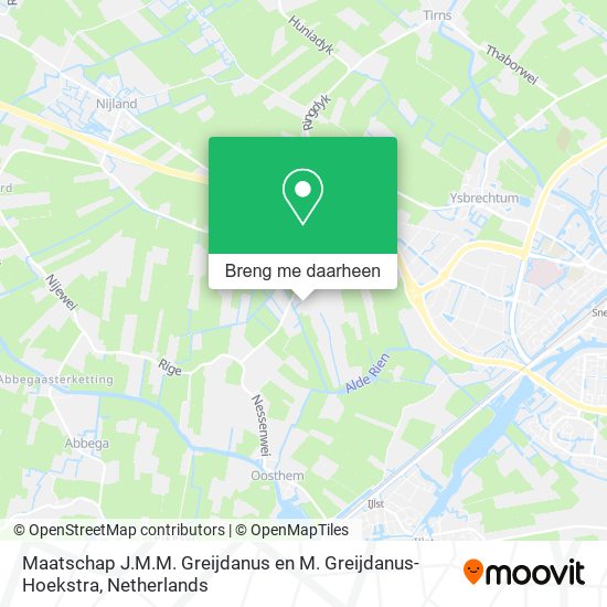 Maatschap J.M.M. Greijdanus en M. Greijdanus-Hoekstra kaart