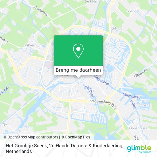 Het Grachtje Sneek, 2e Hands Dames- & Kinderkleding kaart