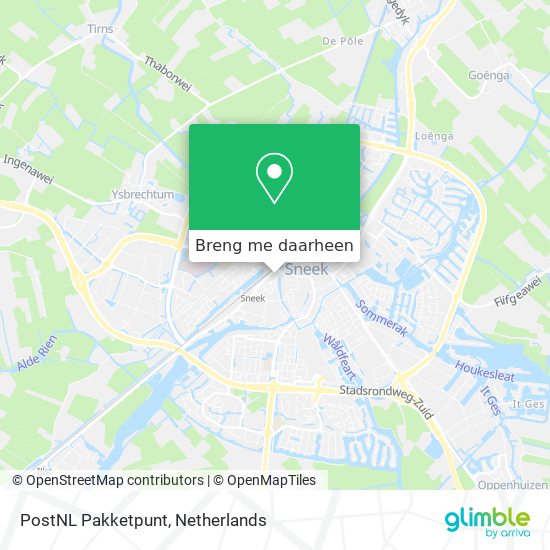 PostNL Pakketpunt kaart