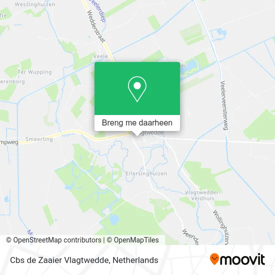 Cbs de Zaaier Vlagtwedde kaart