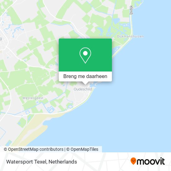 Watersport Texel kaart