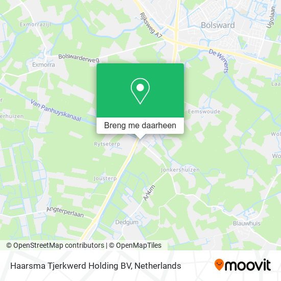 Haarsma Tjerkwerd Holding BV kaart