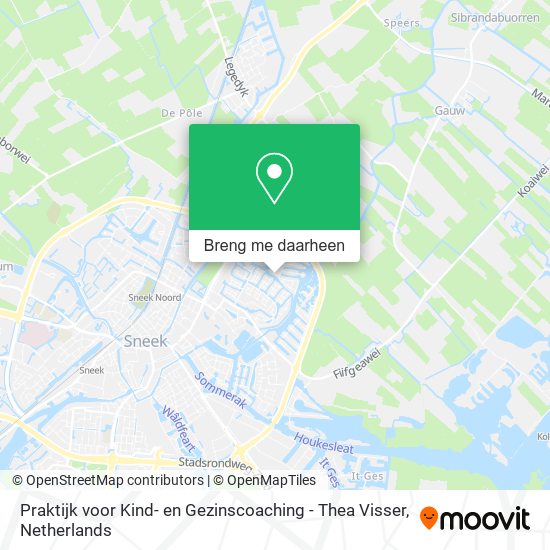 Praktijk voor Kind- en Gezinscoaching - Thea Visser kaart