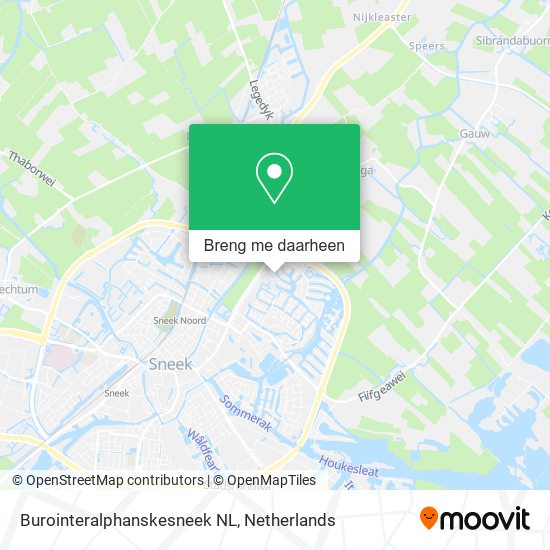 Burointeralphanskesneek NL kaart