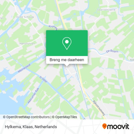 Hylkema, Klaas kaart