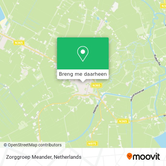 Zorggroep Meander kaart