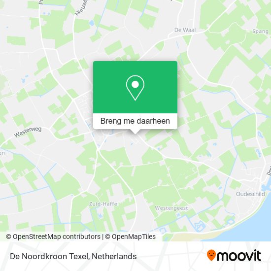 De Noordkroon Texel kaart