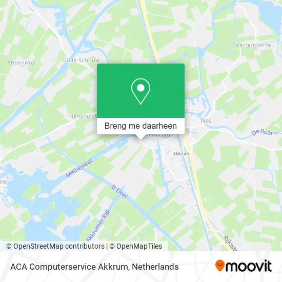 ACA Computerservice Akkrum kaart