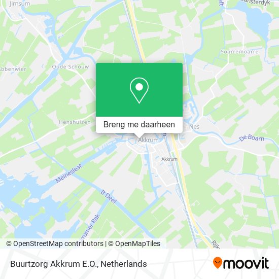 Buurtzorg Akkrum E.O. kaart
