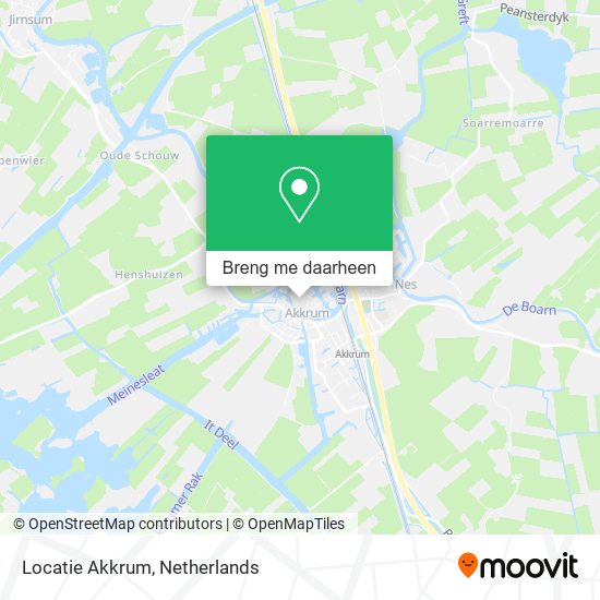 Locatie Akkrum kaart