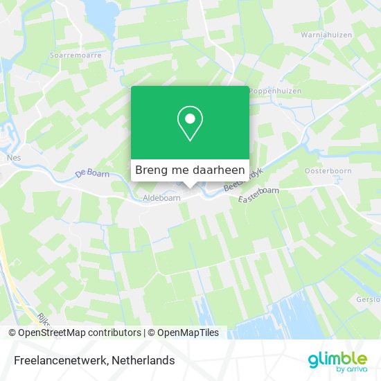 Freelancenetwerk kaart