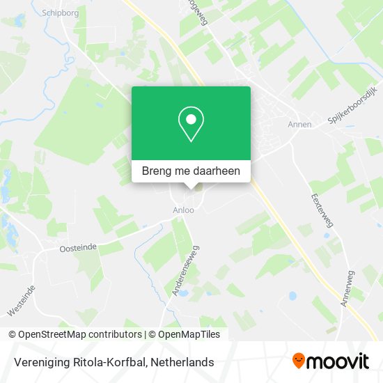Vereniging Ritola-Korfbal kaart