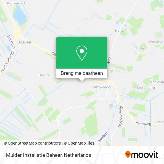 Mulder Installatie Beheer kaart
