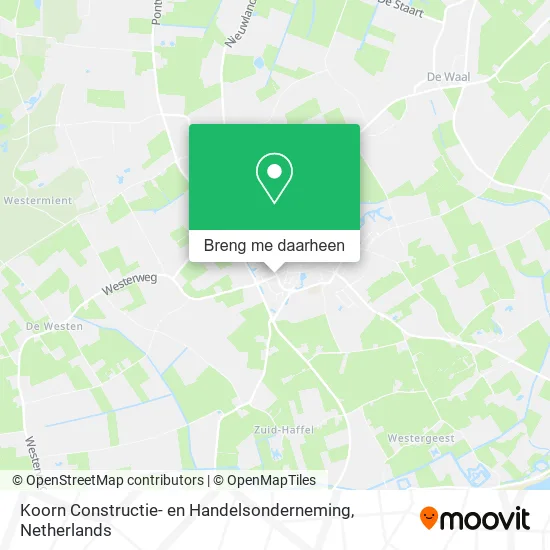 Koorn Constructie- en Handelsonderneming kaart