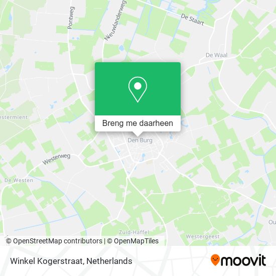 Winkel Kogerstraat kaart