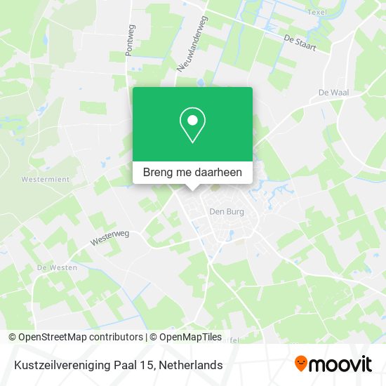 Kustzeilvereniging Paal 15 kaart