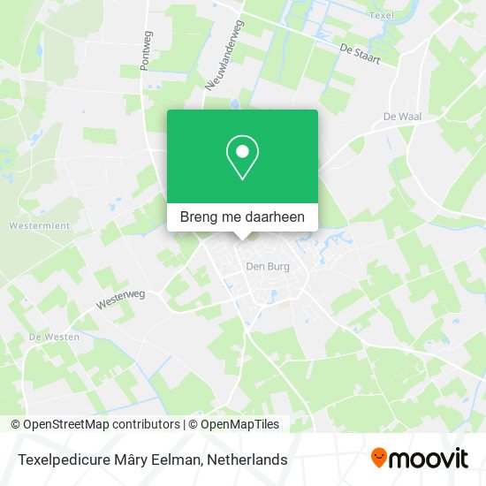 Texelpedicure Mâry Eelman kaart